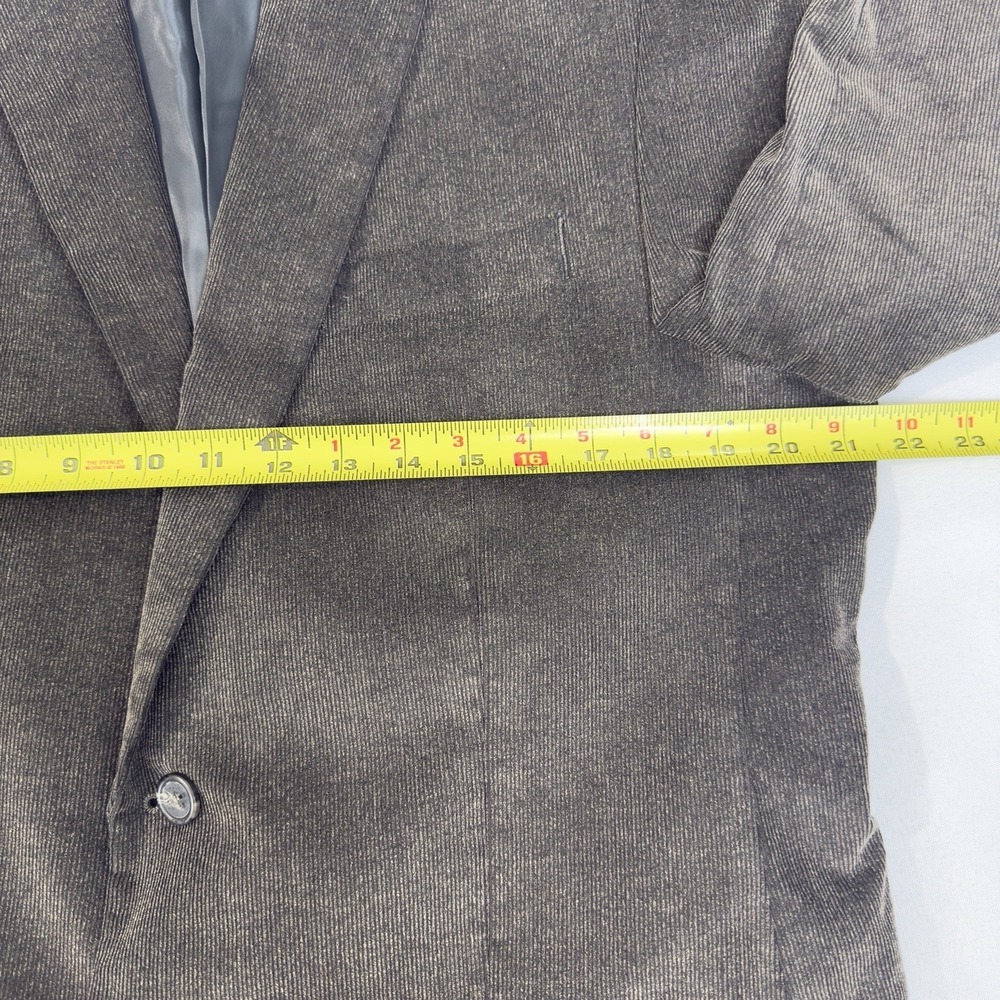 Chaps Ralph Lauren 42L Dark Chocolate Corduroy Sport Coat Blazer Business Preppy - Picture 10 of 13